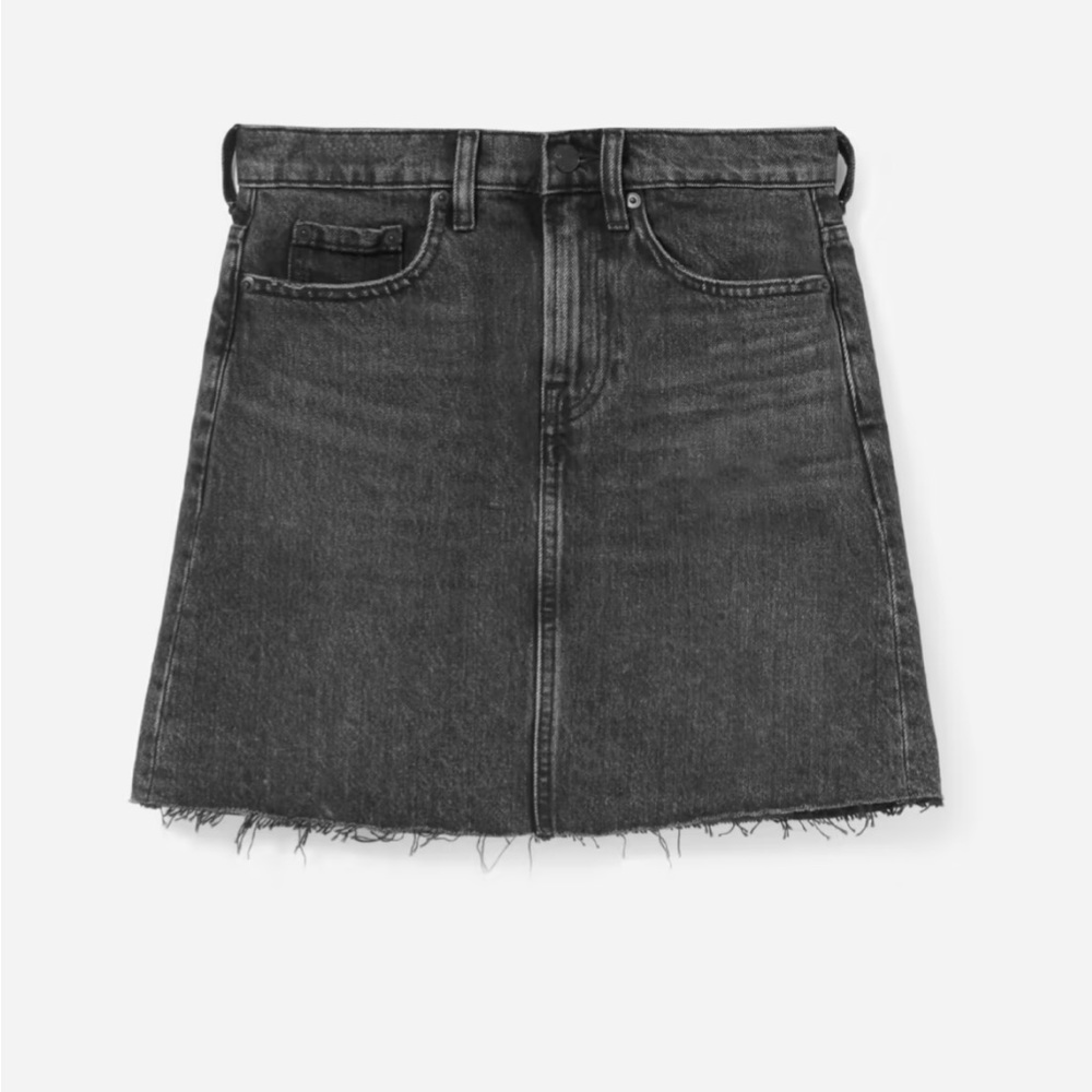 Everlane The Denim Skirt in Black